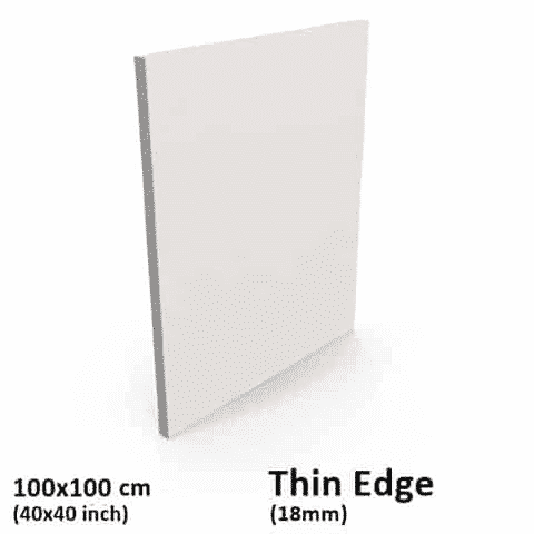 100x100cm thin edge canvas