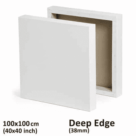 100x100cm deep edge canvas
