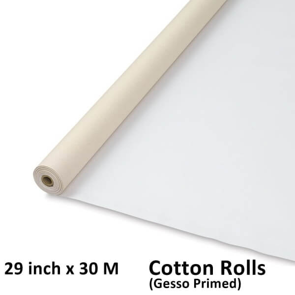 29 inch x 30 meter cotton canvas rolls