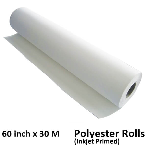 60 inch x 30 meter Polyester Inkjet canvas rolls