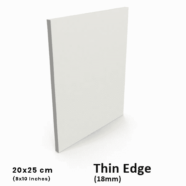 20x25cm/8x10” Inch Thin Edge Stretched Canvas