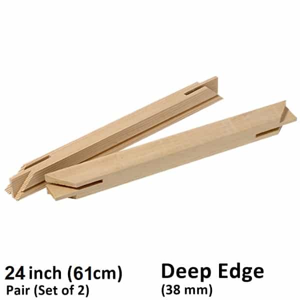 24 Inch (61 cm) Set/Pair of 2 Deep Edge Stretcher Bars